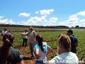 Professor Fernando Tangerino da UNESP Ilha Solteira ensinando sobre pivô central aos alunos do curso de Agronomia